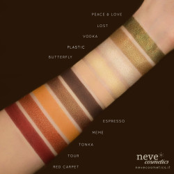 Palette Ombretti Armocromia per la stagione: Autunno - swatches